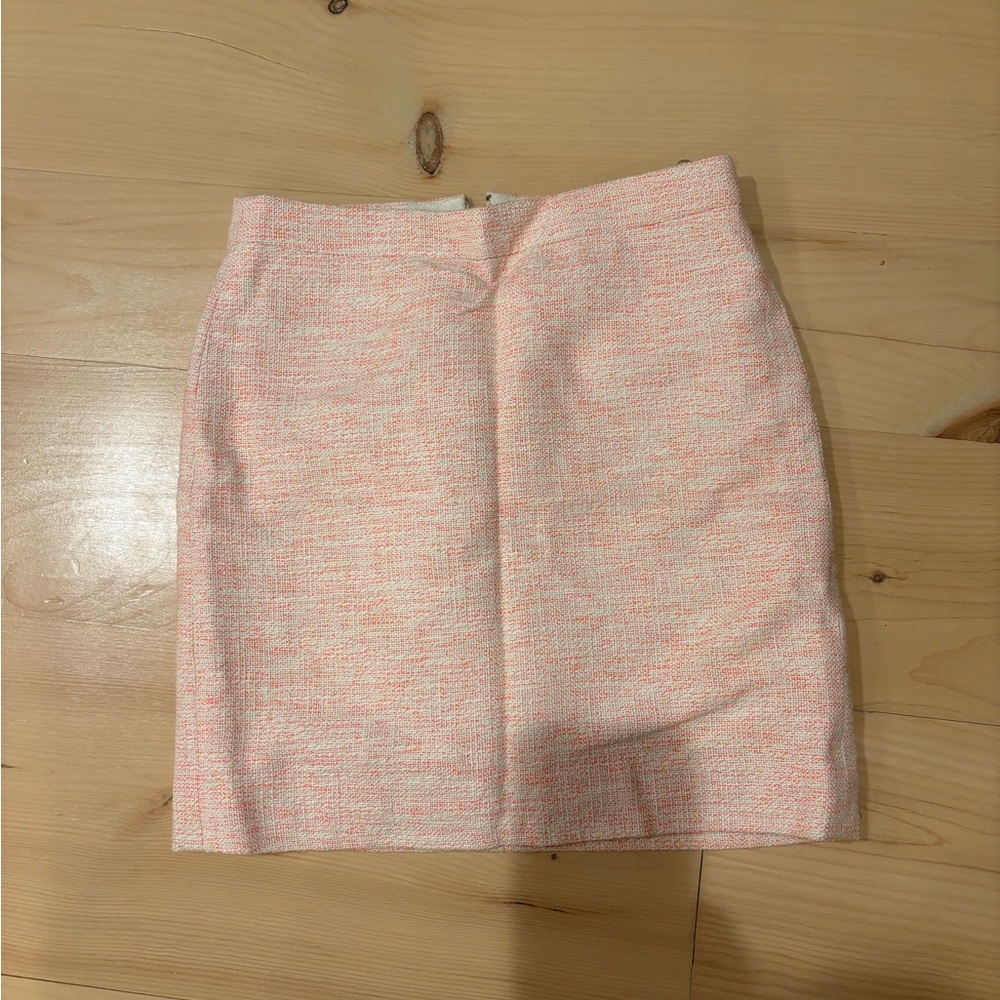 Orange Tweed Skirt
